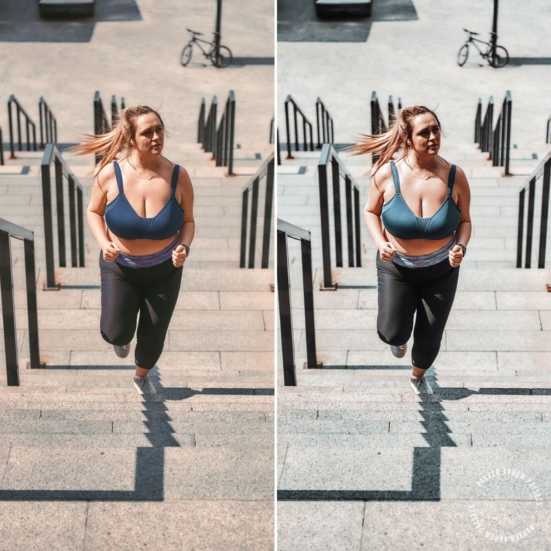 Create a minimalistic and clean look with fitness Lightroom presets