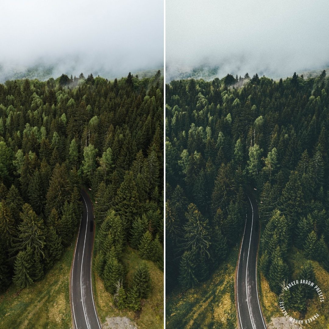 Presets for moody landscape shots