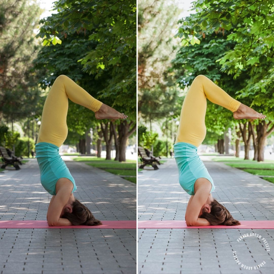 natural fitness presets for Lightroom for vibrant colours